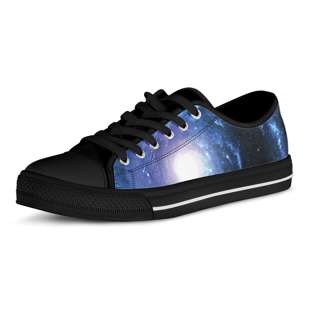Deep Space Milky Way Print Black Low Top Shoes