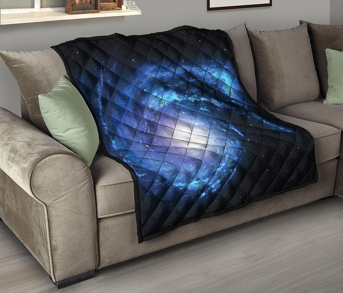 Deep Space Milky Way Print Quilt