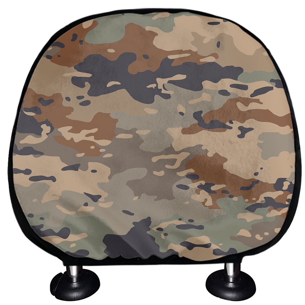 Desert Camouflage Print Car Headrest Covers