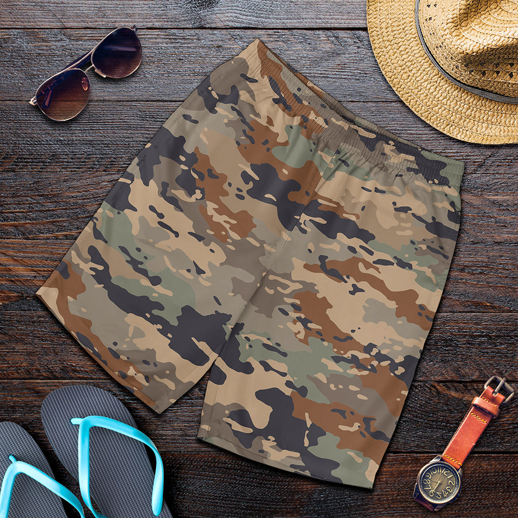 Desert Camouflage Print Men's Shorts