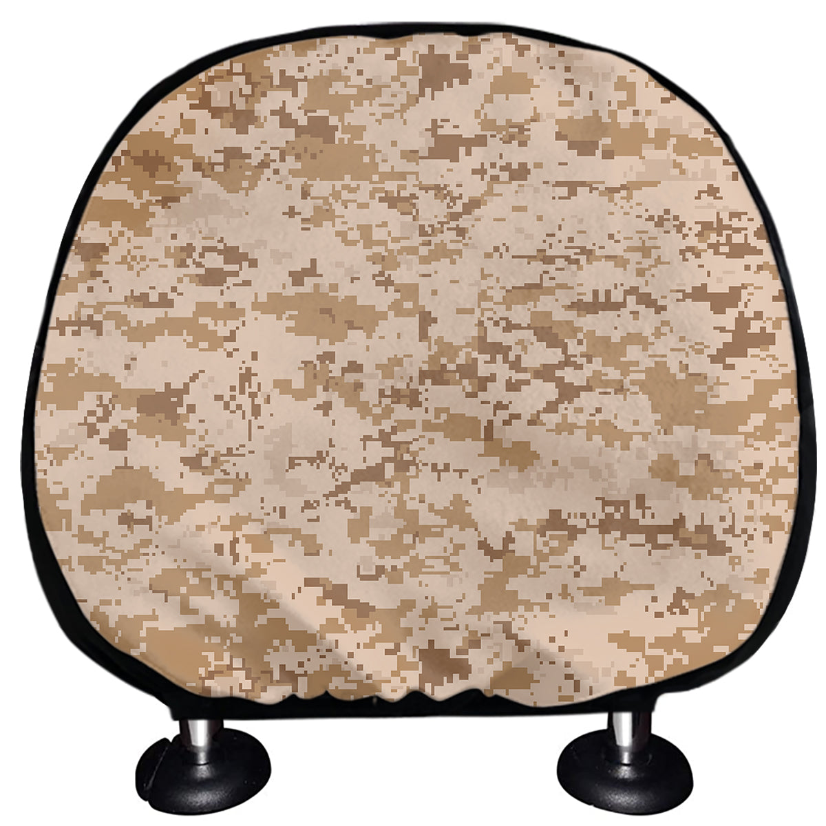 Desert Digital Camo Pattern Print Car Headrest Covers
