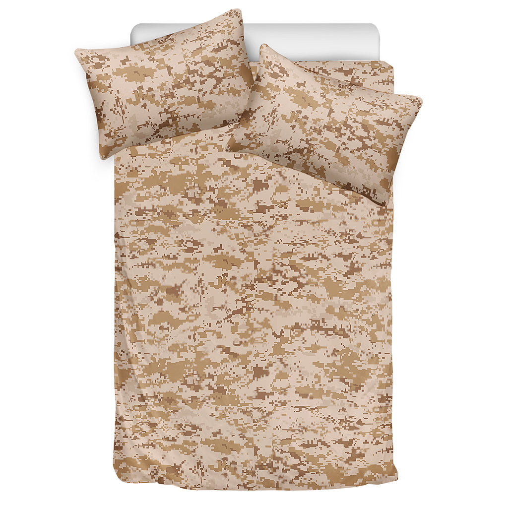 Desert Digital Camo Pattern Print Duvet Cover Bedding Set