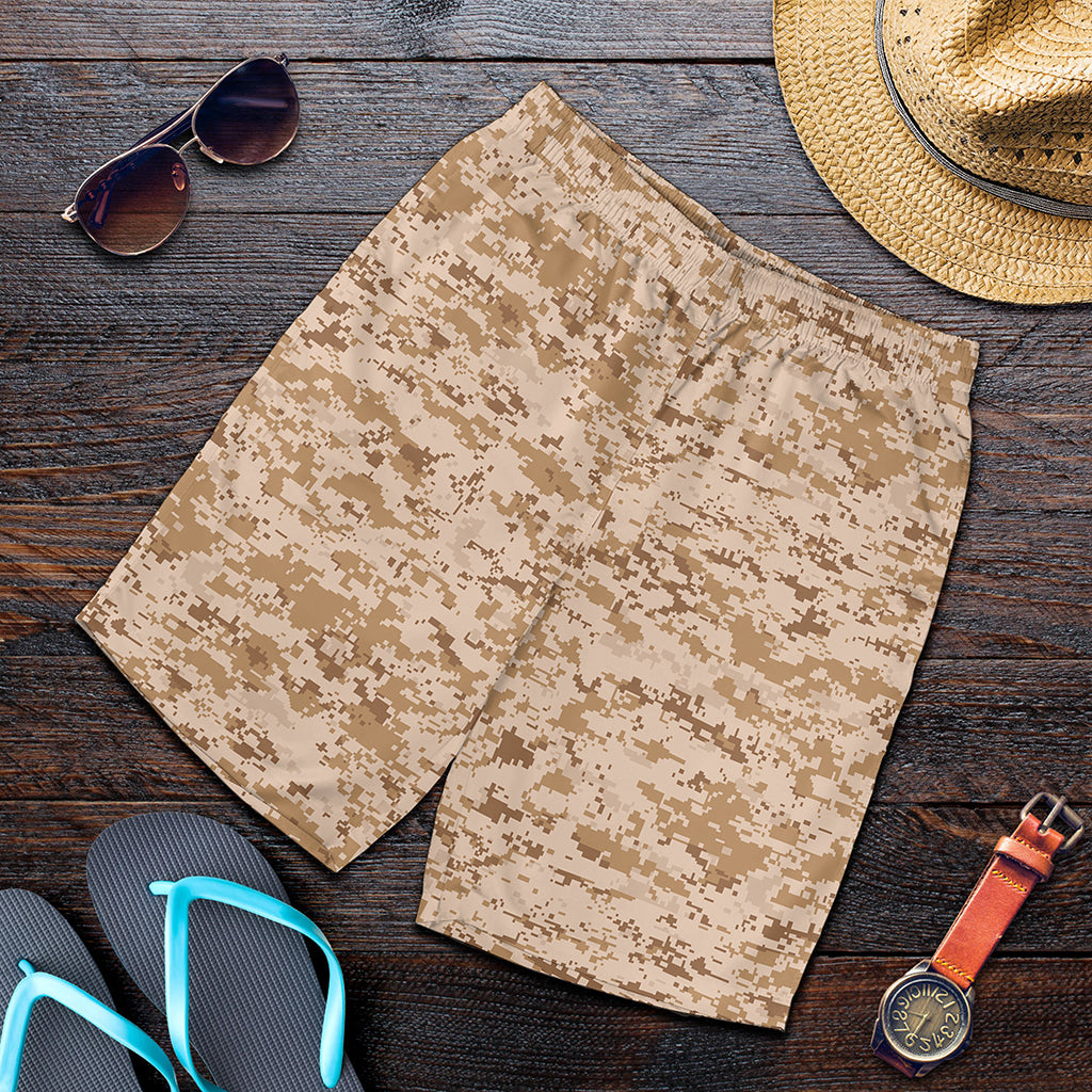 Desert Digital Camo Pattern Print Men's Shorts