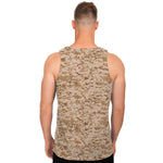 Desert Digital Camo Pattern Print Men's Tank Top