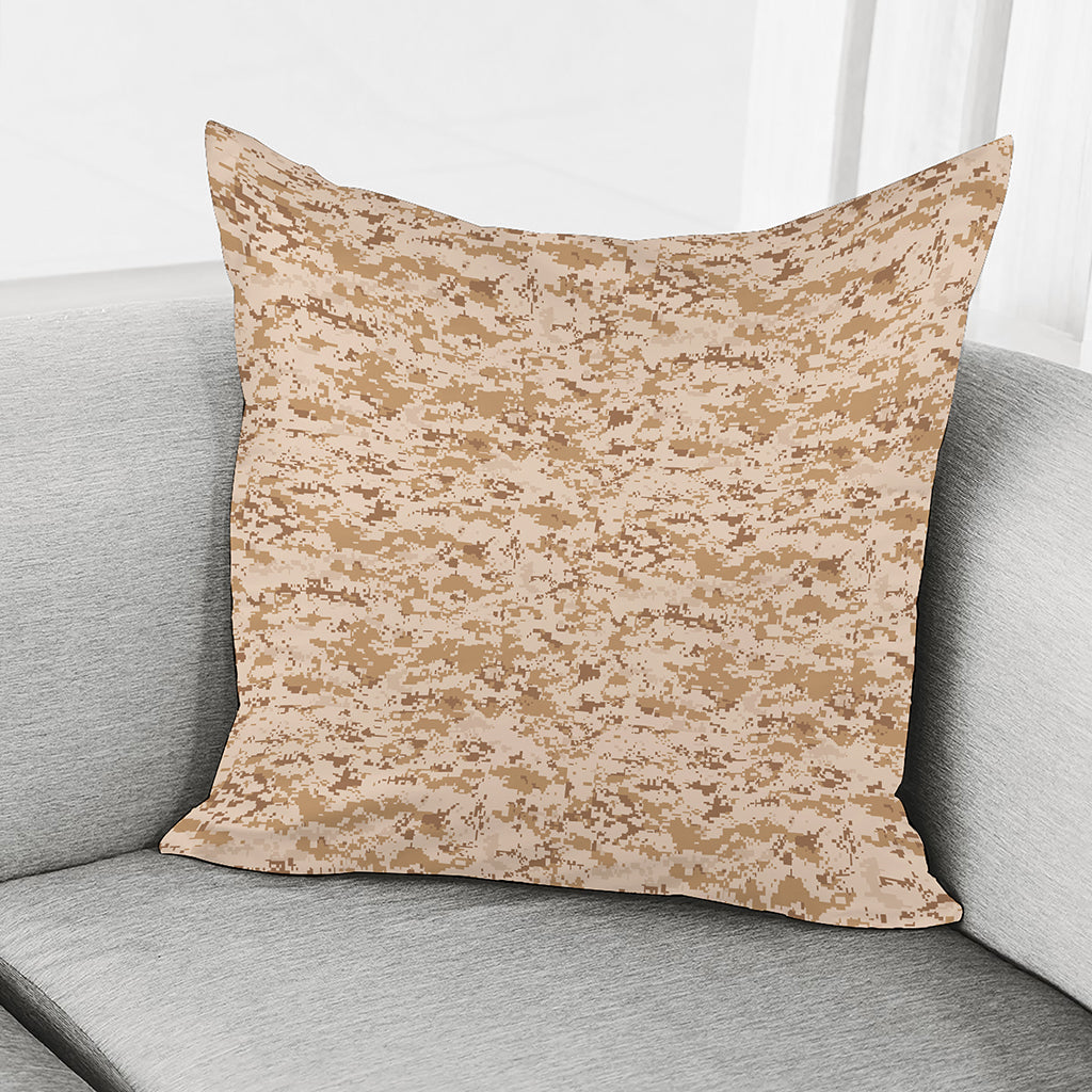 Desert Digital Camo Pattern Print Pillow Cover