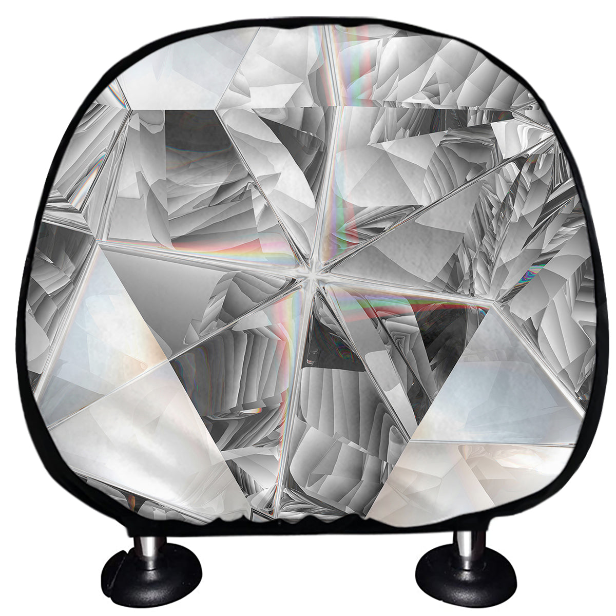 Diamond Artwork Print Car Headrest Covers
