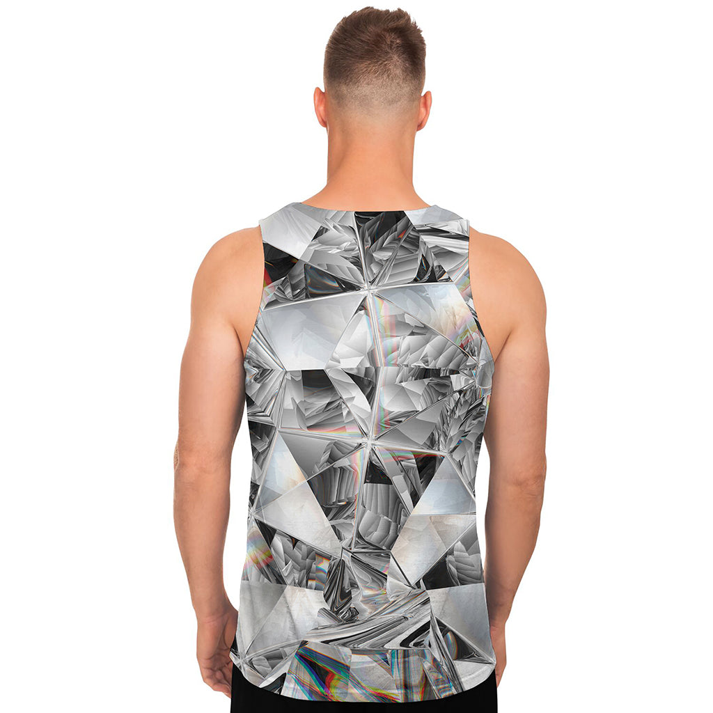 Diamond Artwork Print Men's Tank Top