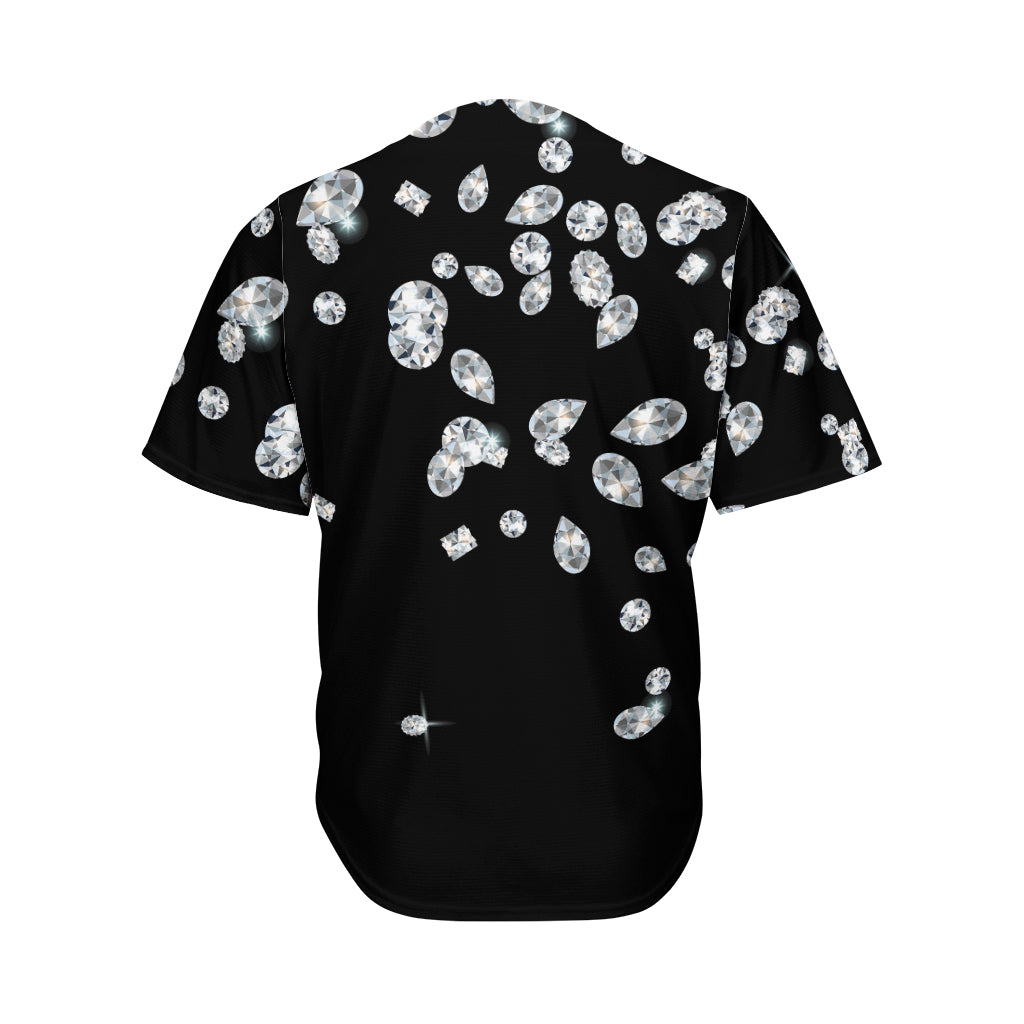 Diamond Gems Print Men's Baseball Jersey