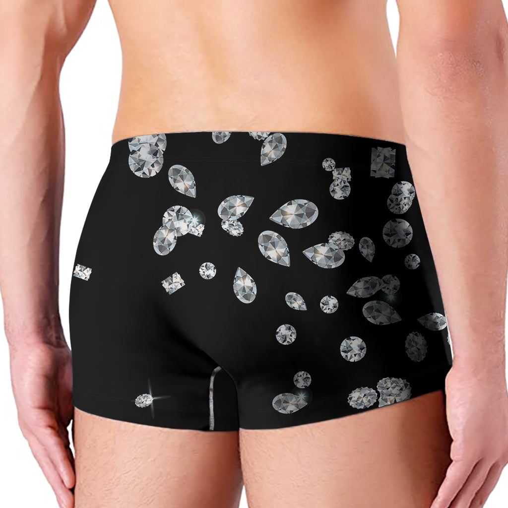 Diamond Gems Print Men's Boxer Briefs