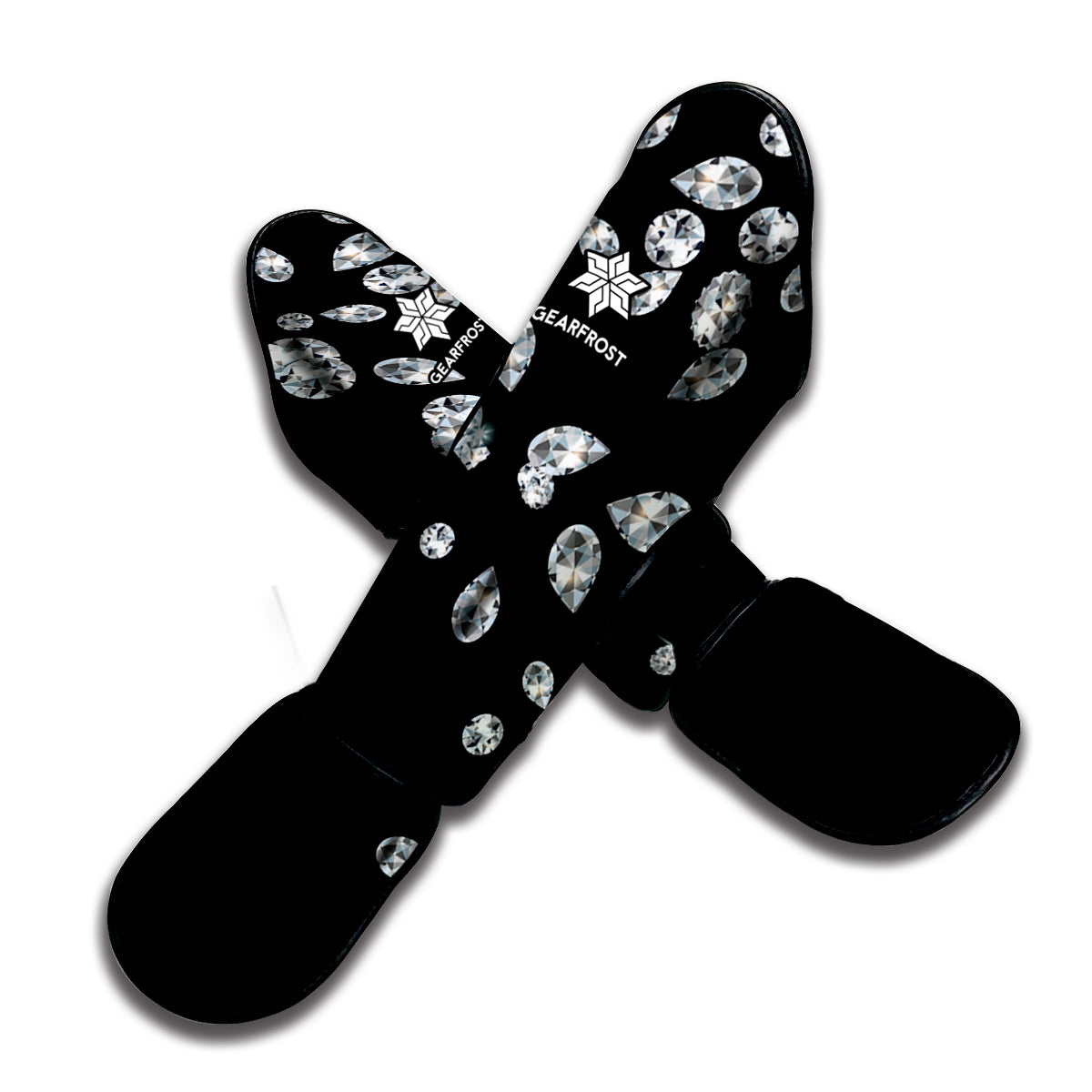 Diamond Gems Print Muay Thai Shin Guard