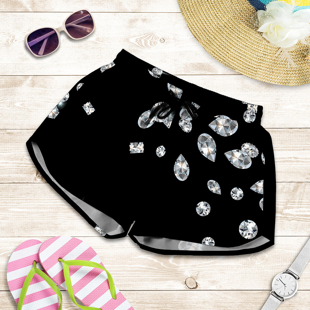 Diamond Gems Print Women's Shorts