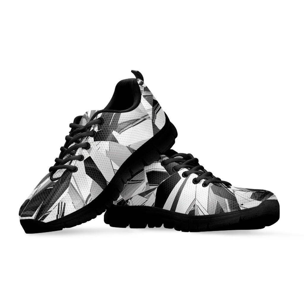 Diamond Print Black Sneakers