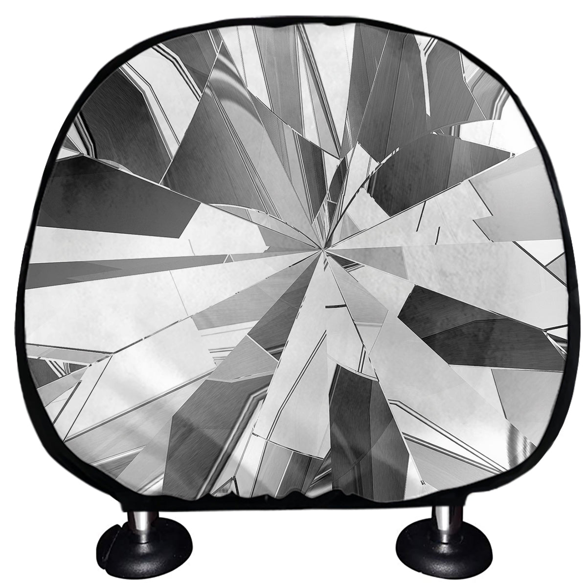 Diamond Print Car Headrest Covers