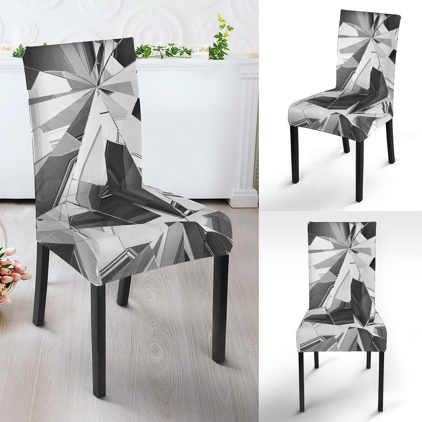 Diamond Print Dining Chair Slipcover