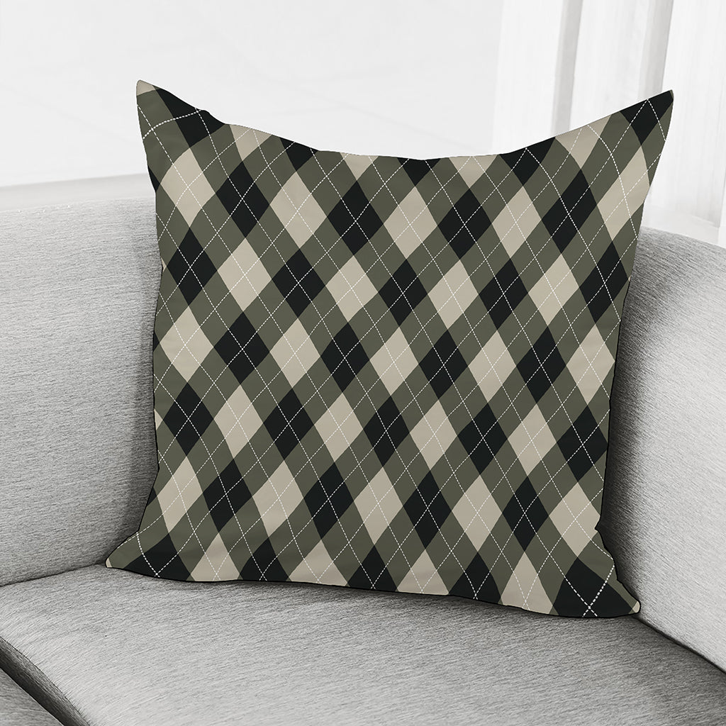 Diamond Shapes Argyle Pattern Print Pillow Cover