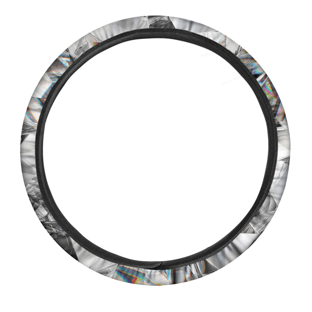 Diamond Texture Print Car Steering Wheel Cover