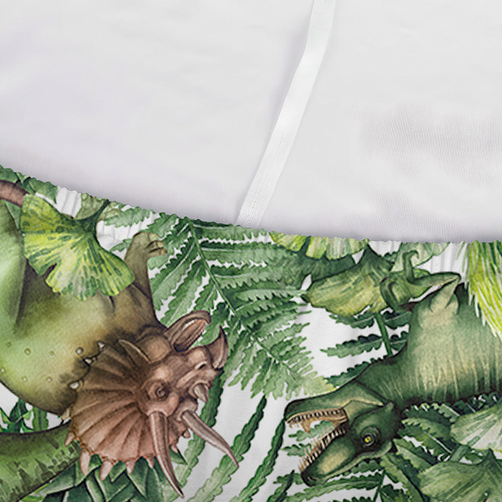 Dinosaur And Prehistoric Plants Print Sofa Cover