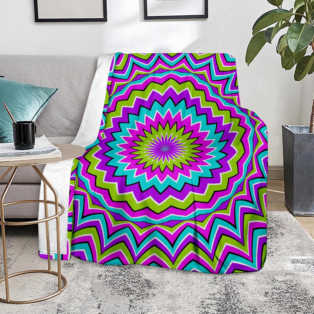 Dizzy Circle Moving Optical Illusion Blanket