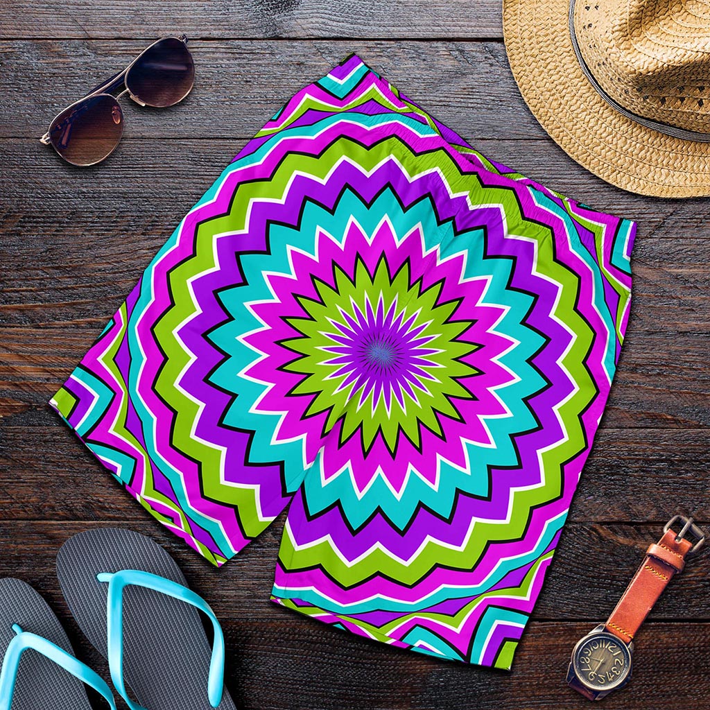 Dizzy Circle Moving Optical Illusion Men's Shorts