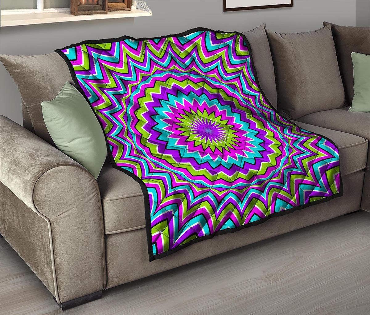 Dizzy Circle Moving Optical Illusion Quilt