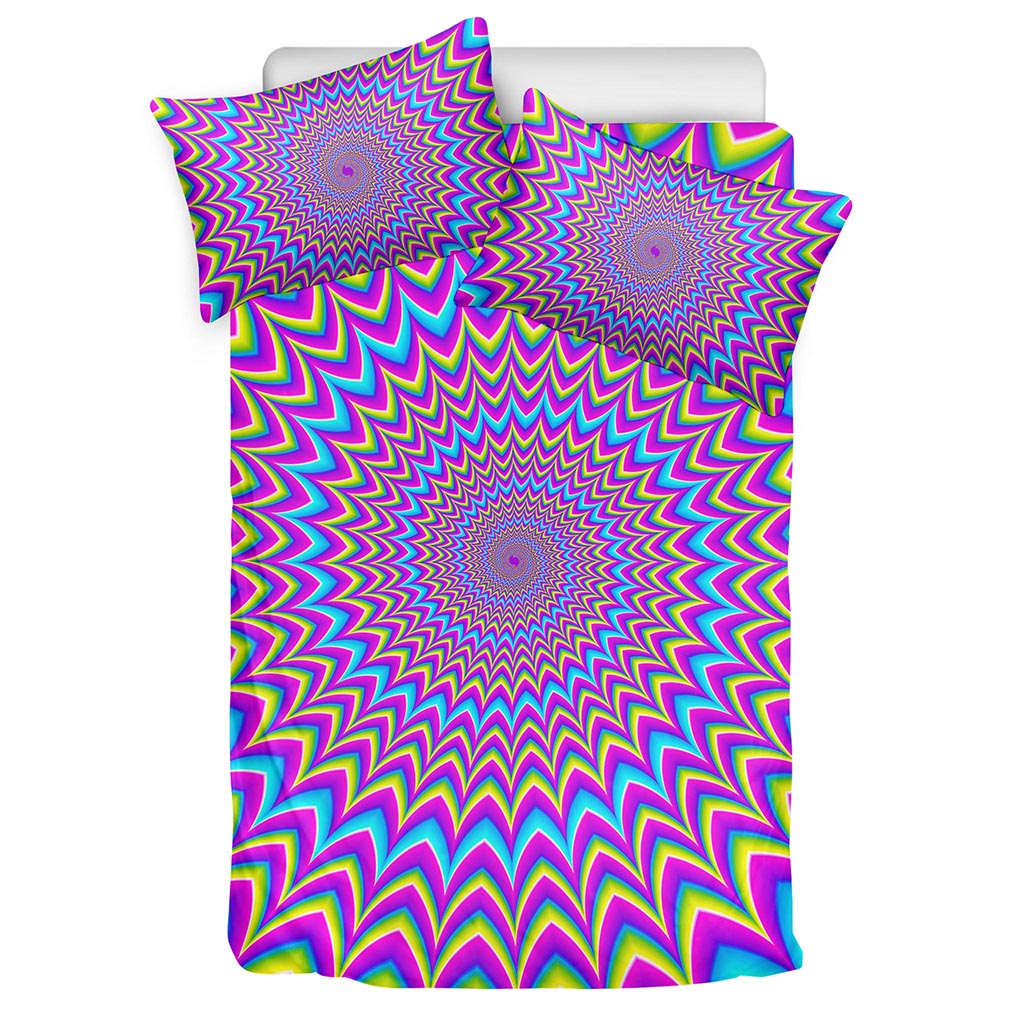 Dizzy Spiral Moving Optical Illusion Duvet Cover Bedding Set