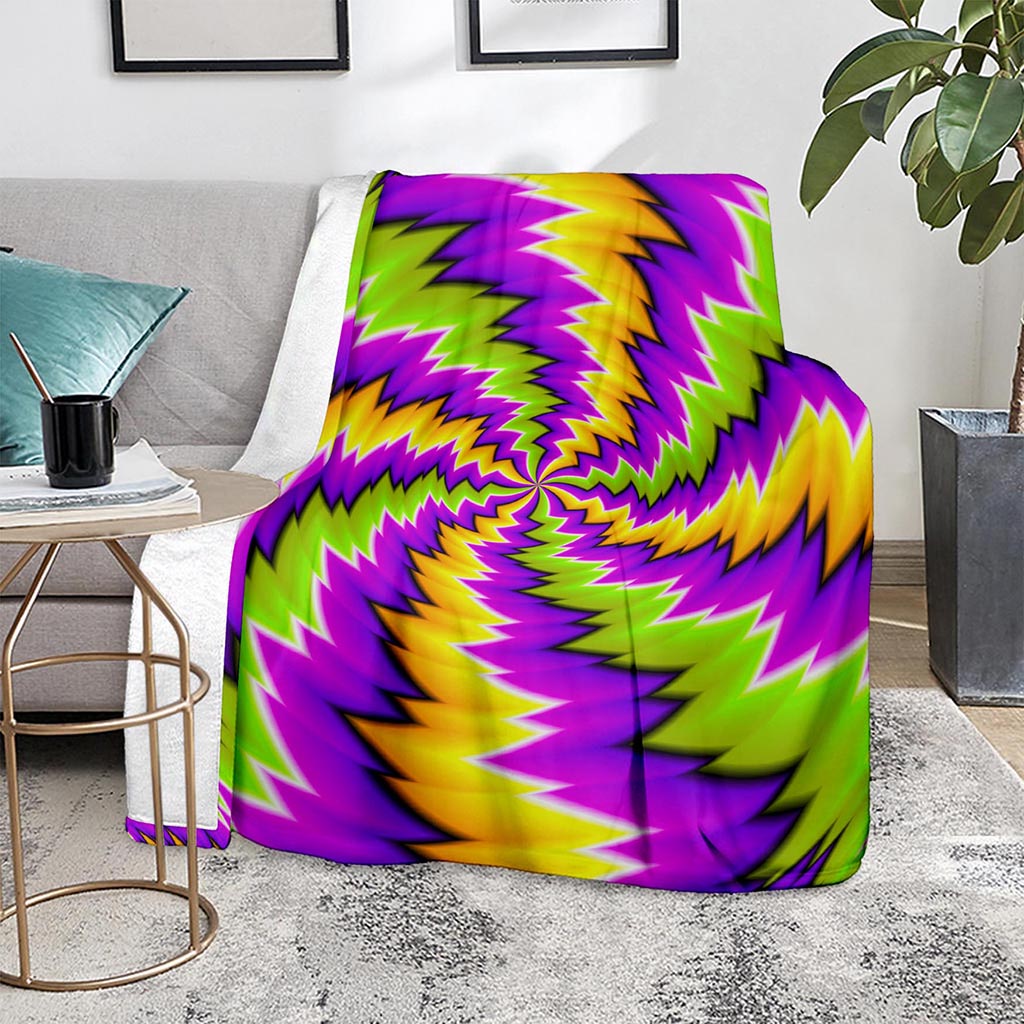 Dizzy Vortex Moving Optical Illusion Blanket