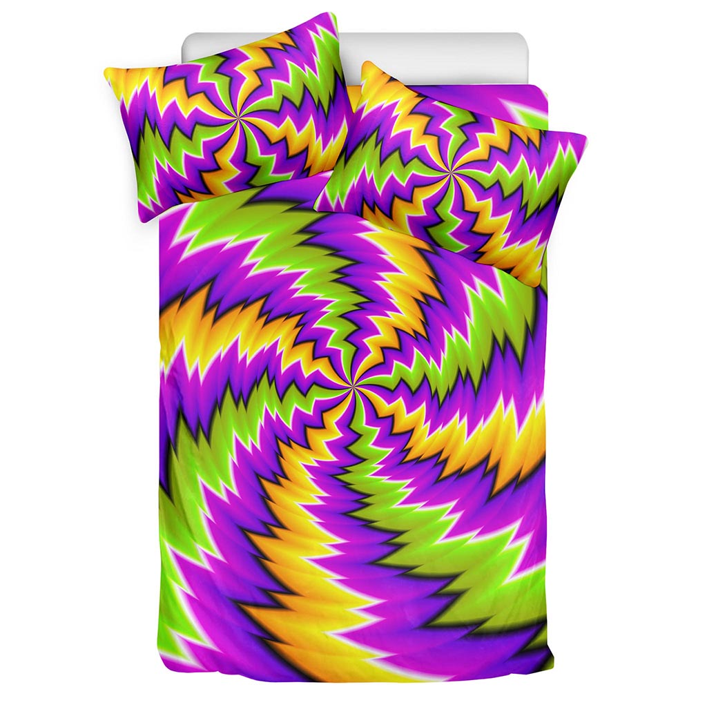 Dizzy Vortex Moving Optical Illusion Duvet Cover Bedding Set