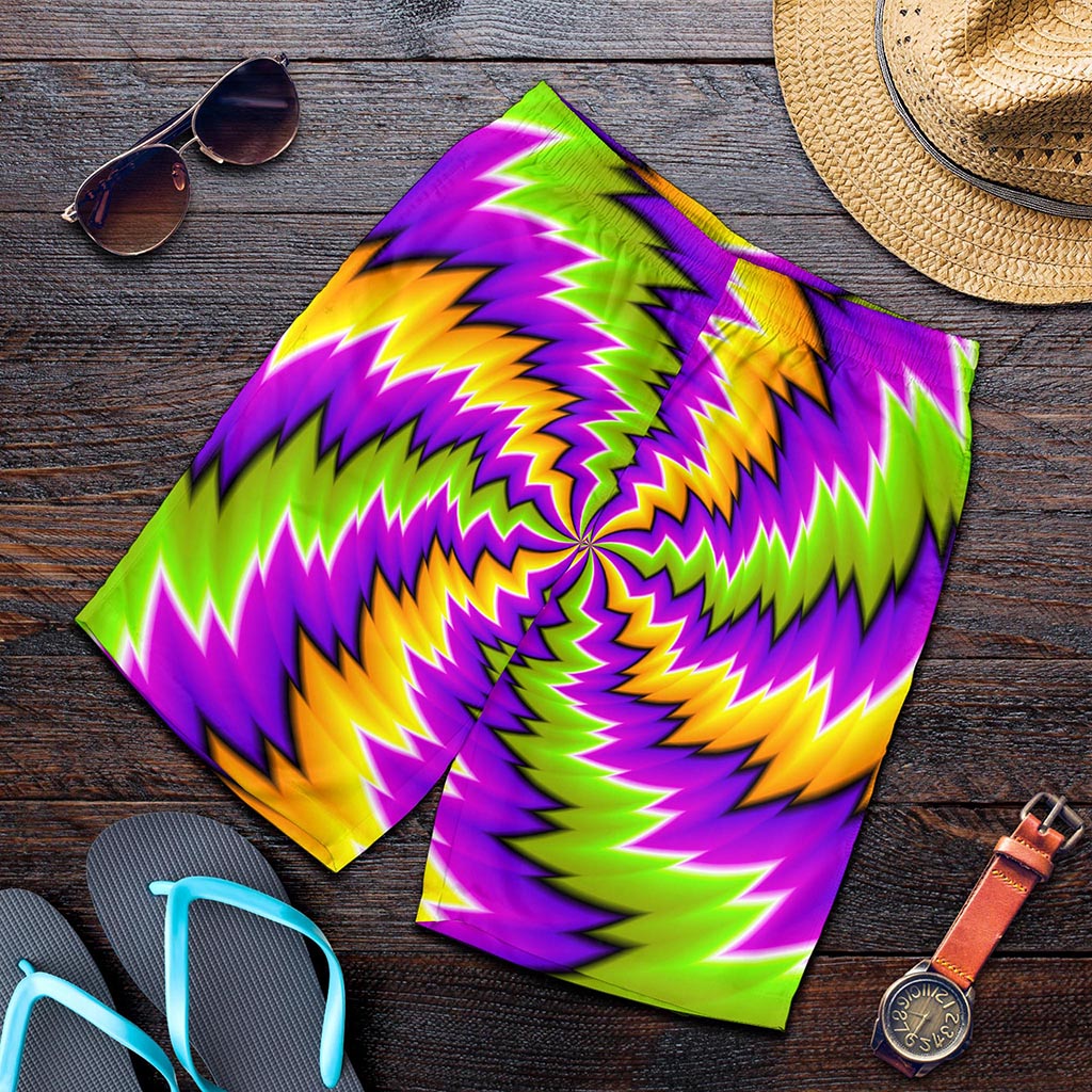 Dizzy Vortex Moving Optical Illusion Men's Shorts