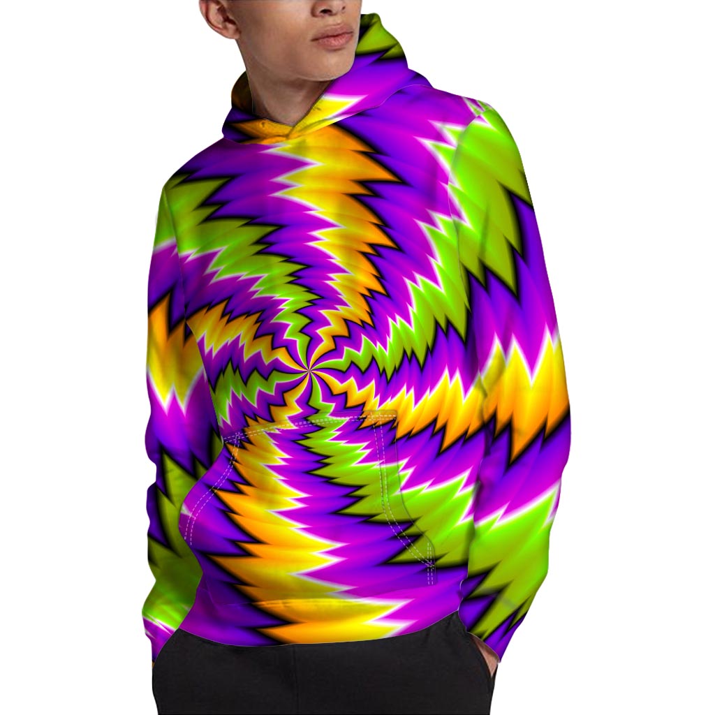 Dizzy Vortex Moving Optical Illusion Pullover Hoodie