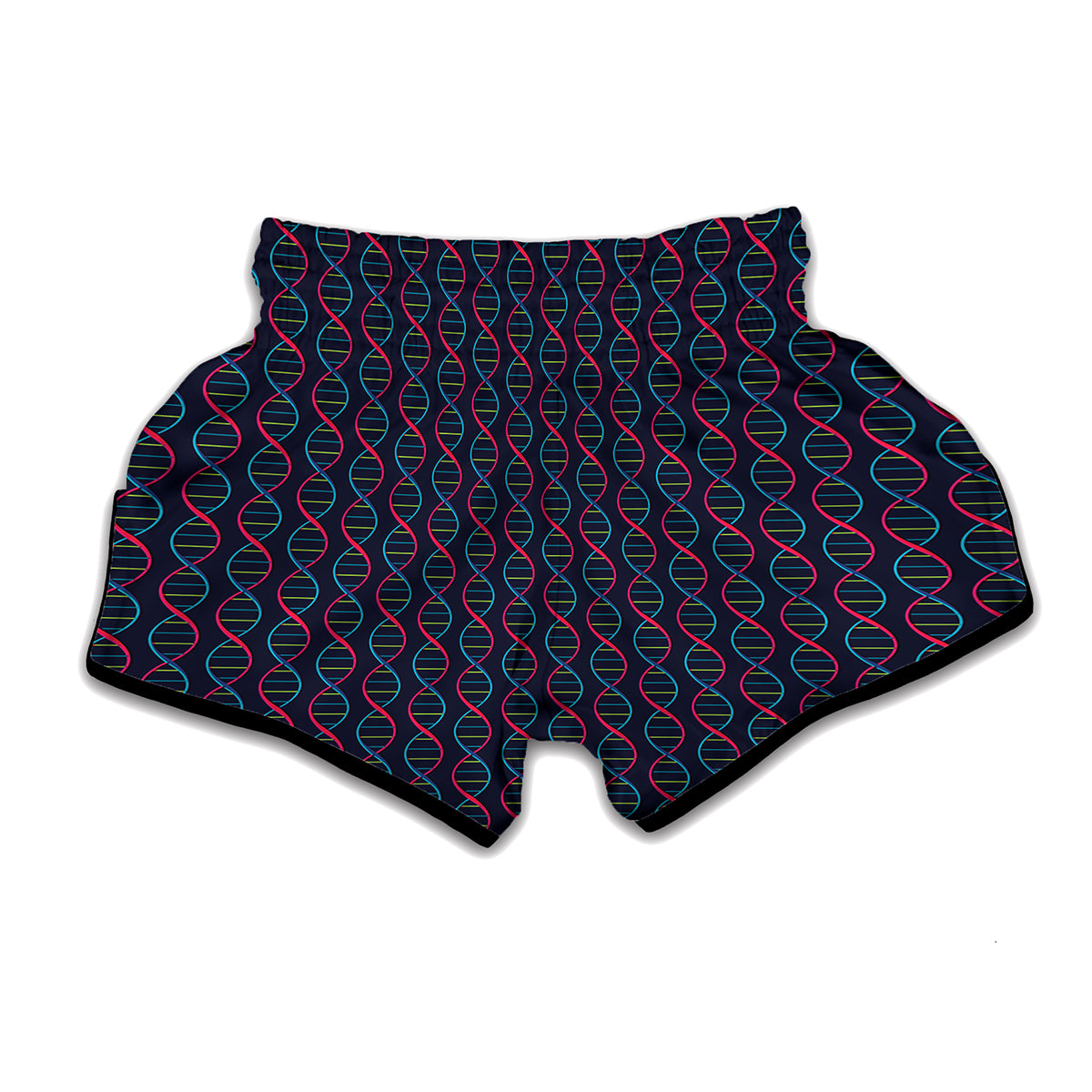 DNA Helix Pattern Print Muay Thai Boxing Shorts