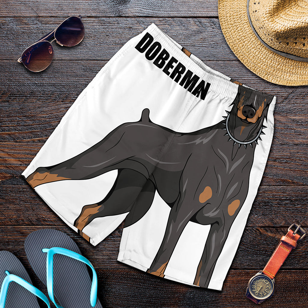 Doberman Pinscher Print Men's Shorts