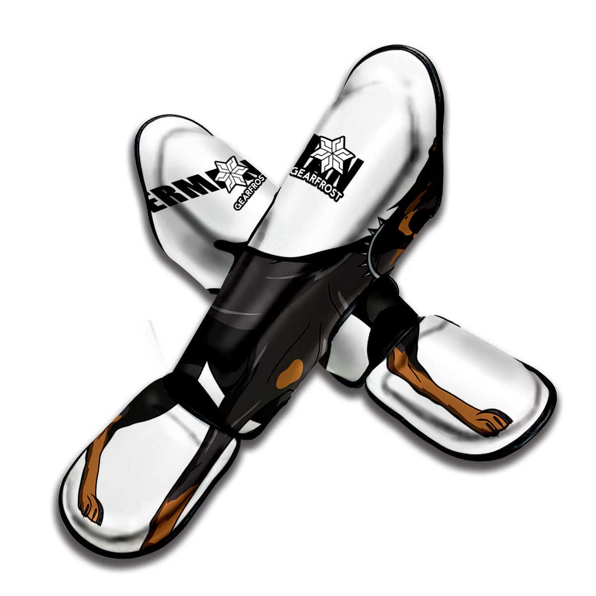 Doberman Pinscher Print Muay Thai Shin Guard