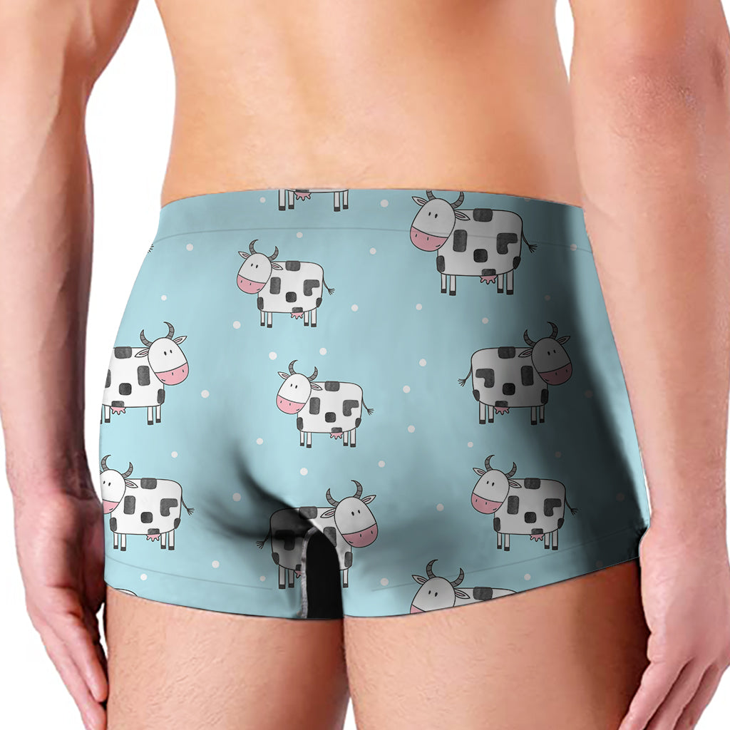 Doodle Cow Pattern Print Men's Boxer Briefs