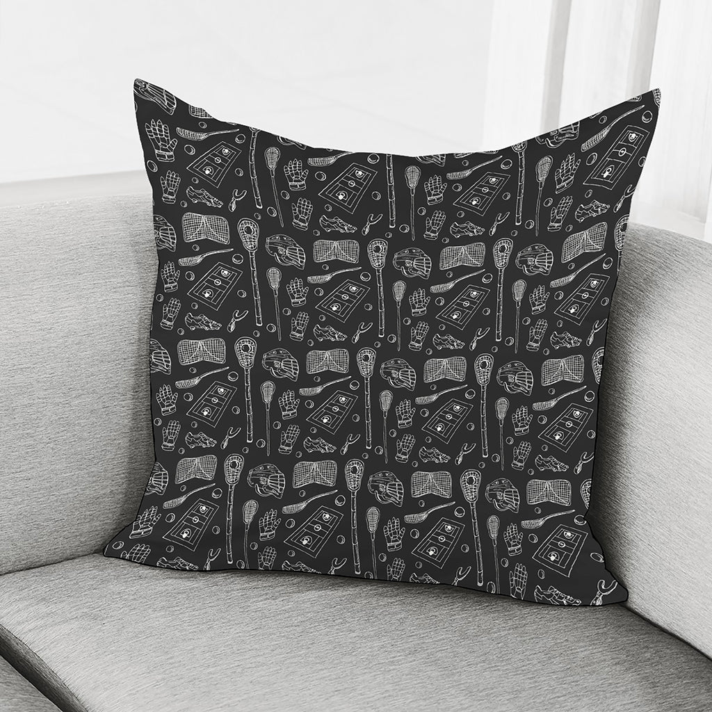 Doodle Lacrosse Pattern Print Pillow Cover