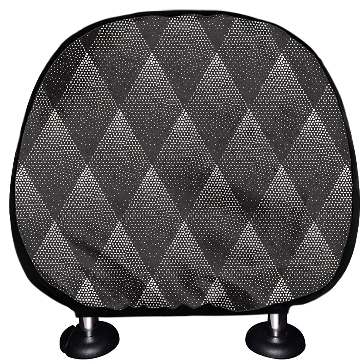Dot Geometric Triangle Pattern Print Car Headrest Covers