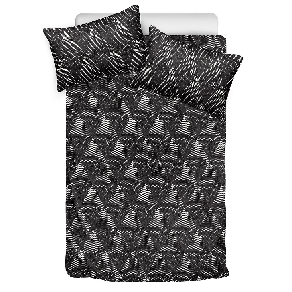 Dot Geometric Triangle Pattern Print Duvet Cover Bedding Set