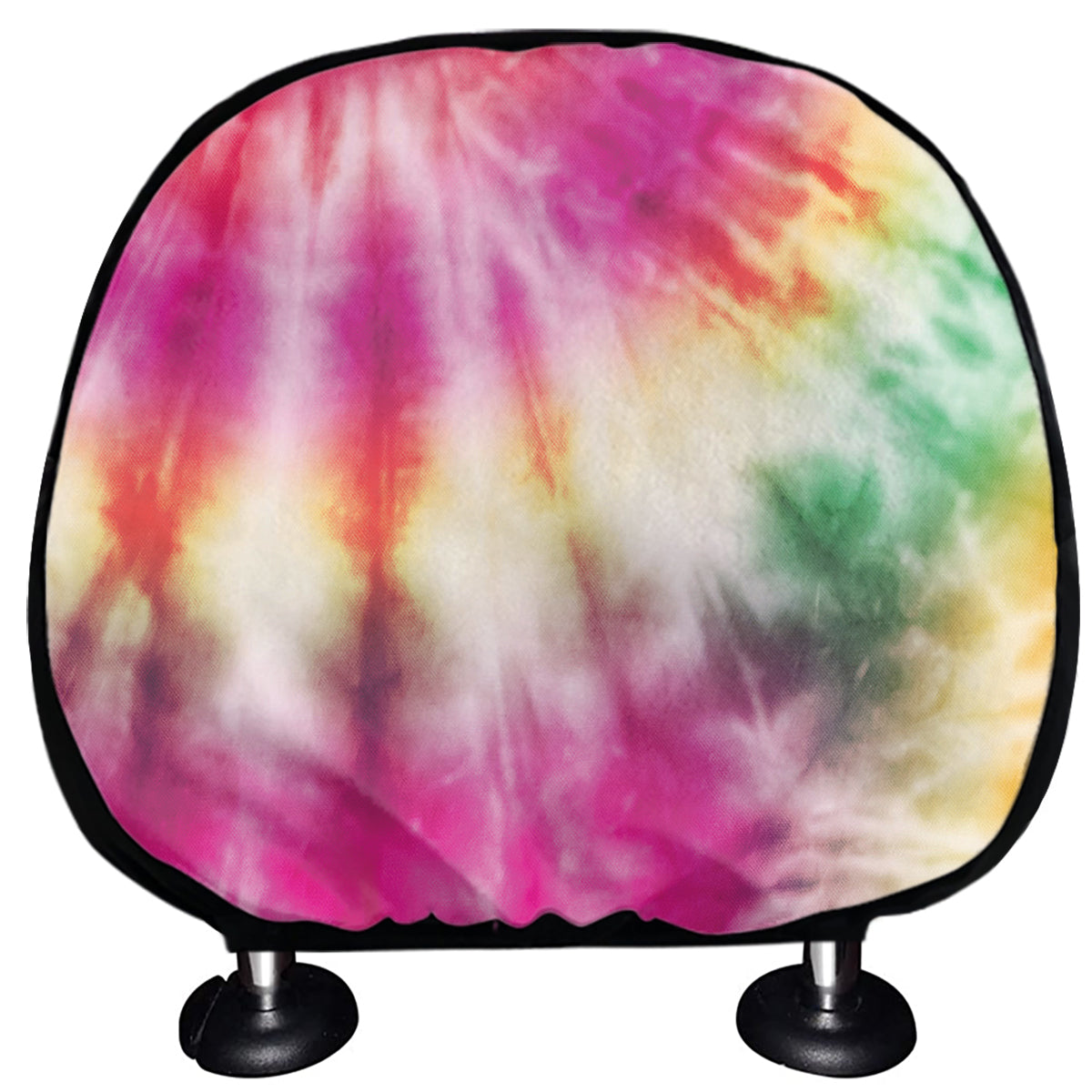 Double Tie Dye Print Car Headrest Covers