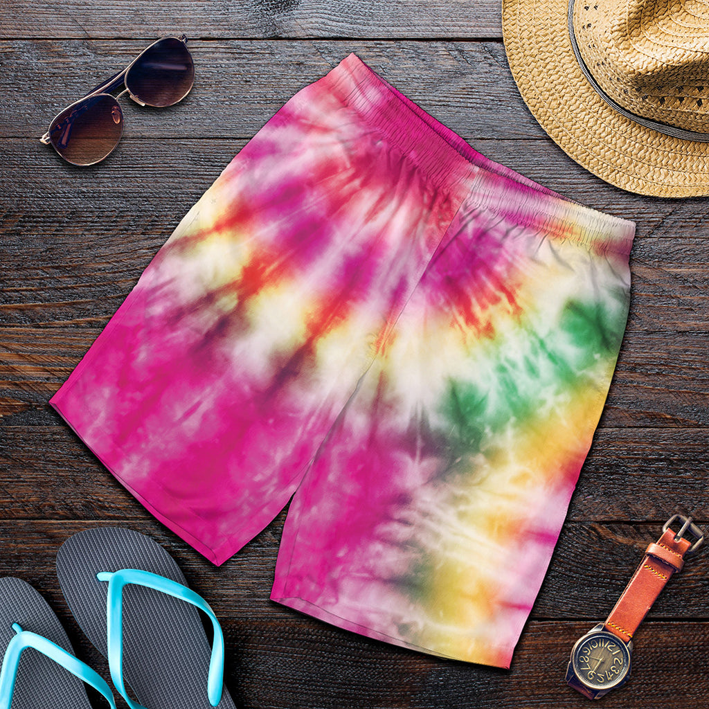 Double Tie Dye Print Men's Shorts