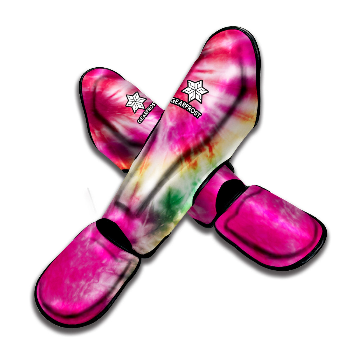 Double Tie Dye Print Muay Thai Shin Guard