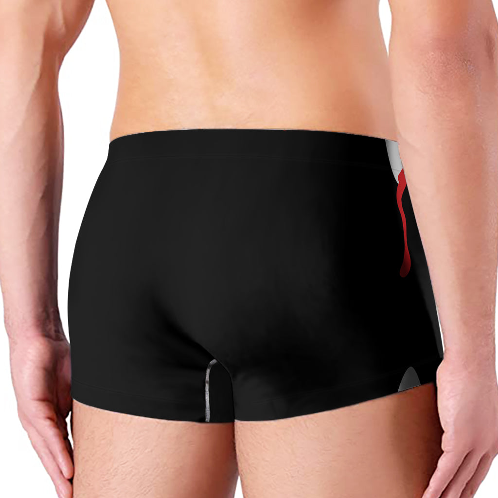 Dracula Fang Print Men's Boxer Briefs