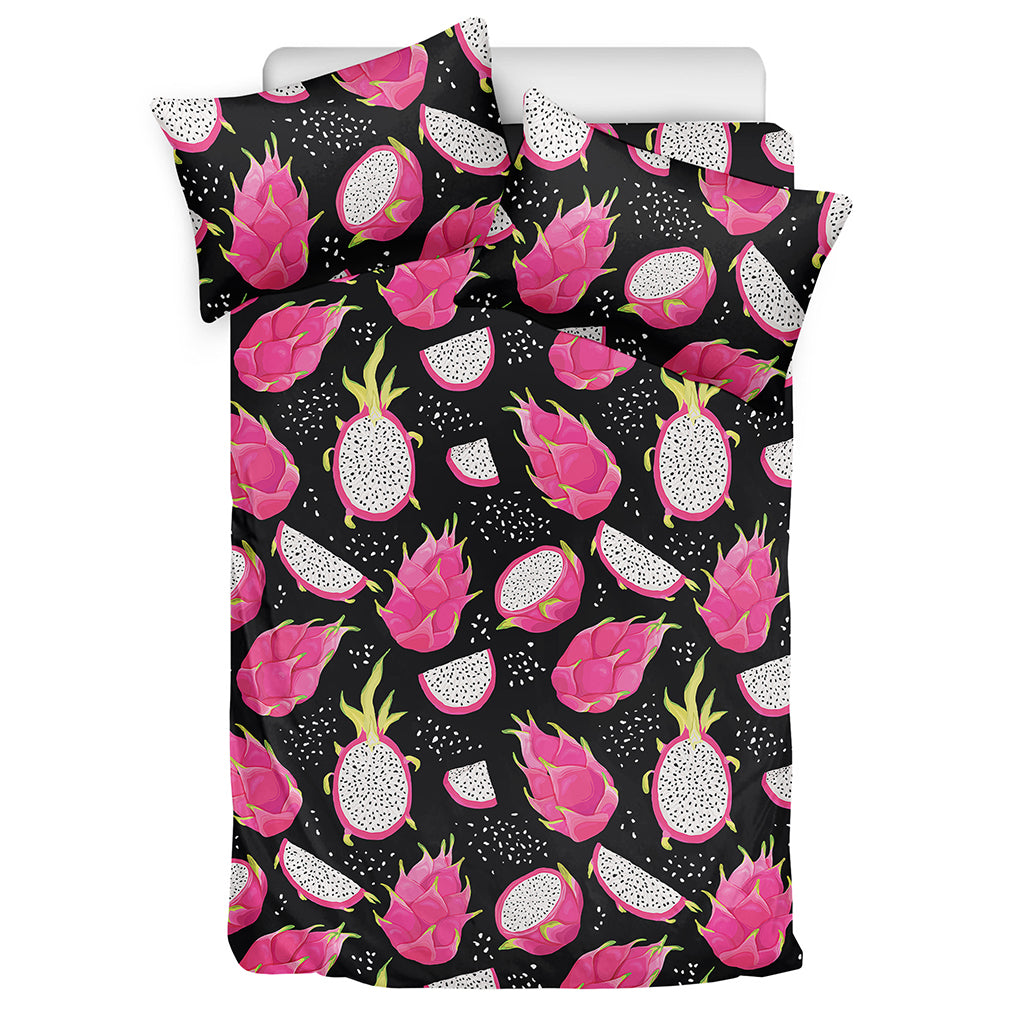Dragon Fruit Pattern Print Duvet Cover Bedding Set