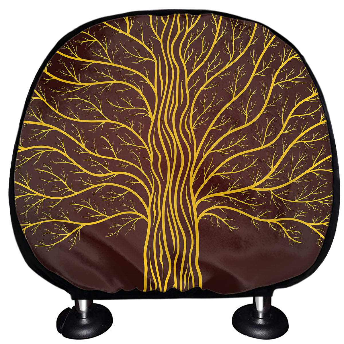 Druidic Yggdrasil Tree Print Car Headrest Covers