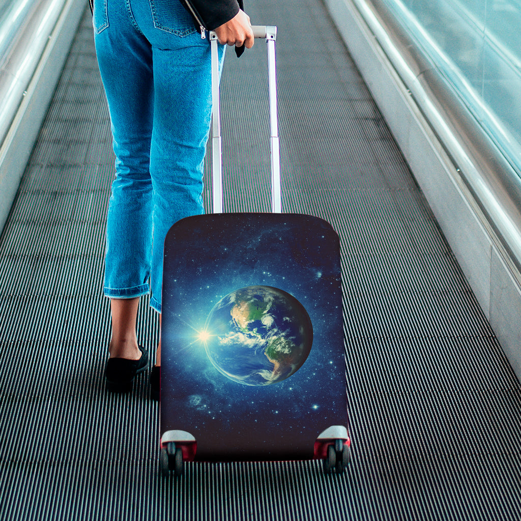 Earth And Space Print Luggage Cover