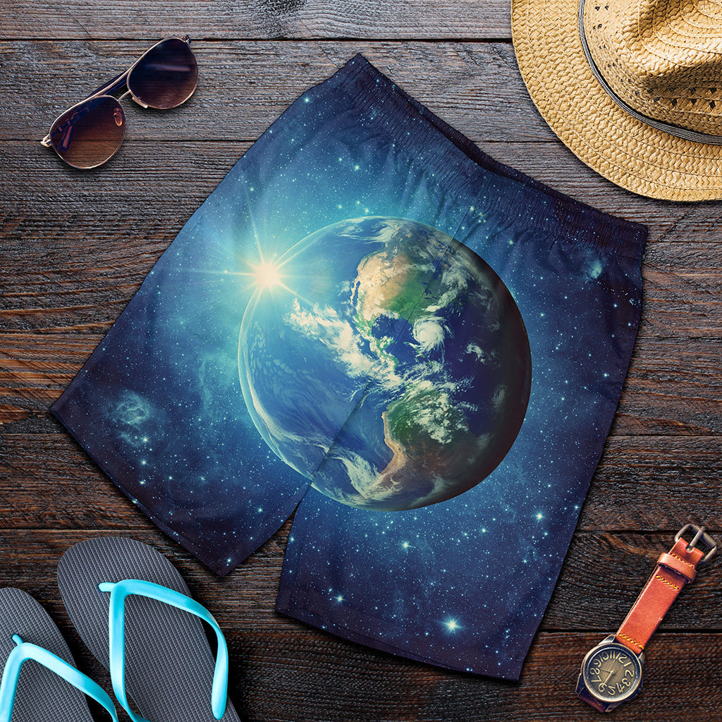 Earth And Space Print Men's Shorts