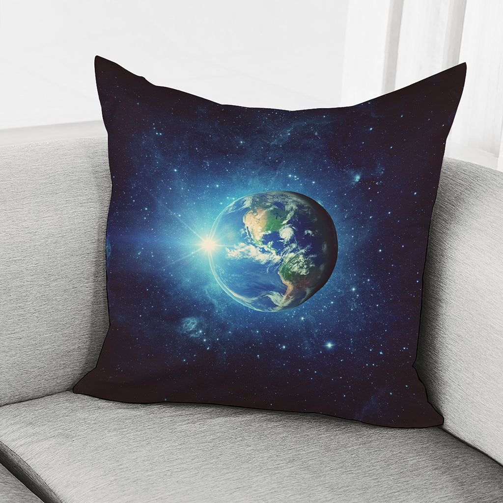 Earth And Space Print Pillow Cover