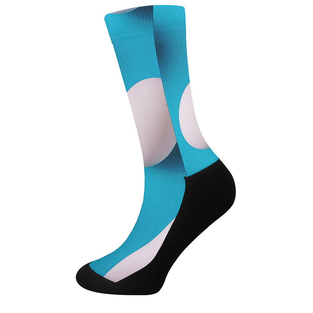 Eggs Pattern Print Crew Socks