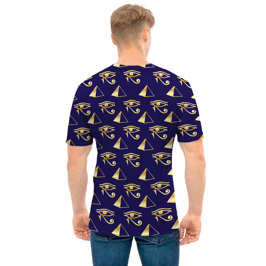 Egypt Eye Of Horus Pattern Print Men's T-Shirt