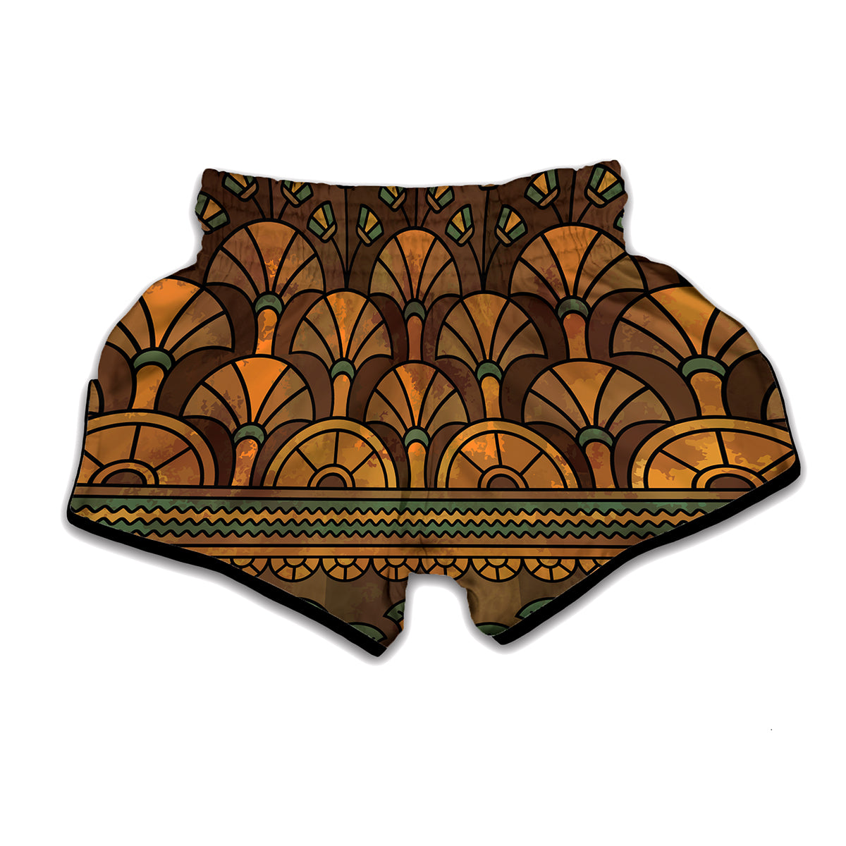 Egyptian Ethnic Pattern Print Muay Thai Boxing Shorts