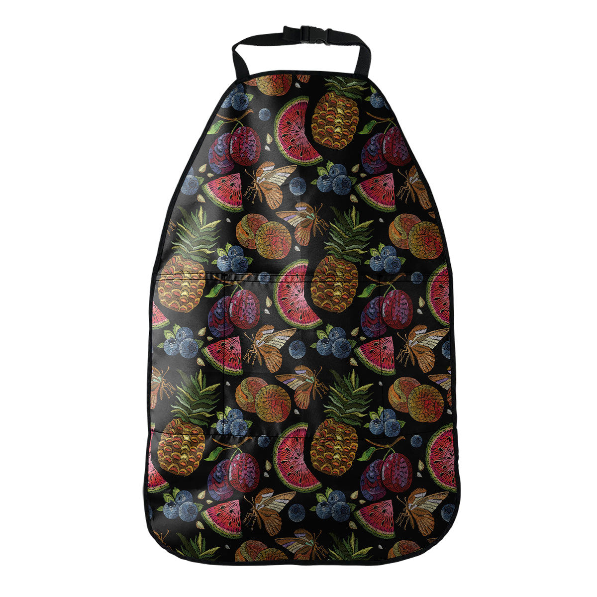 Embroidery Tropical Pattern Print Car Seat Organizers