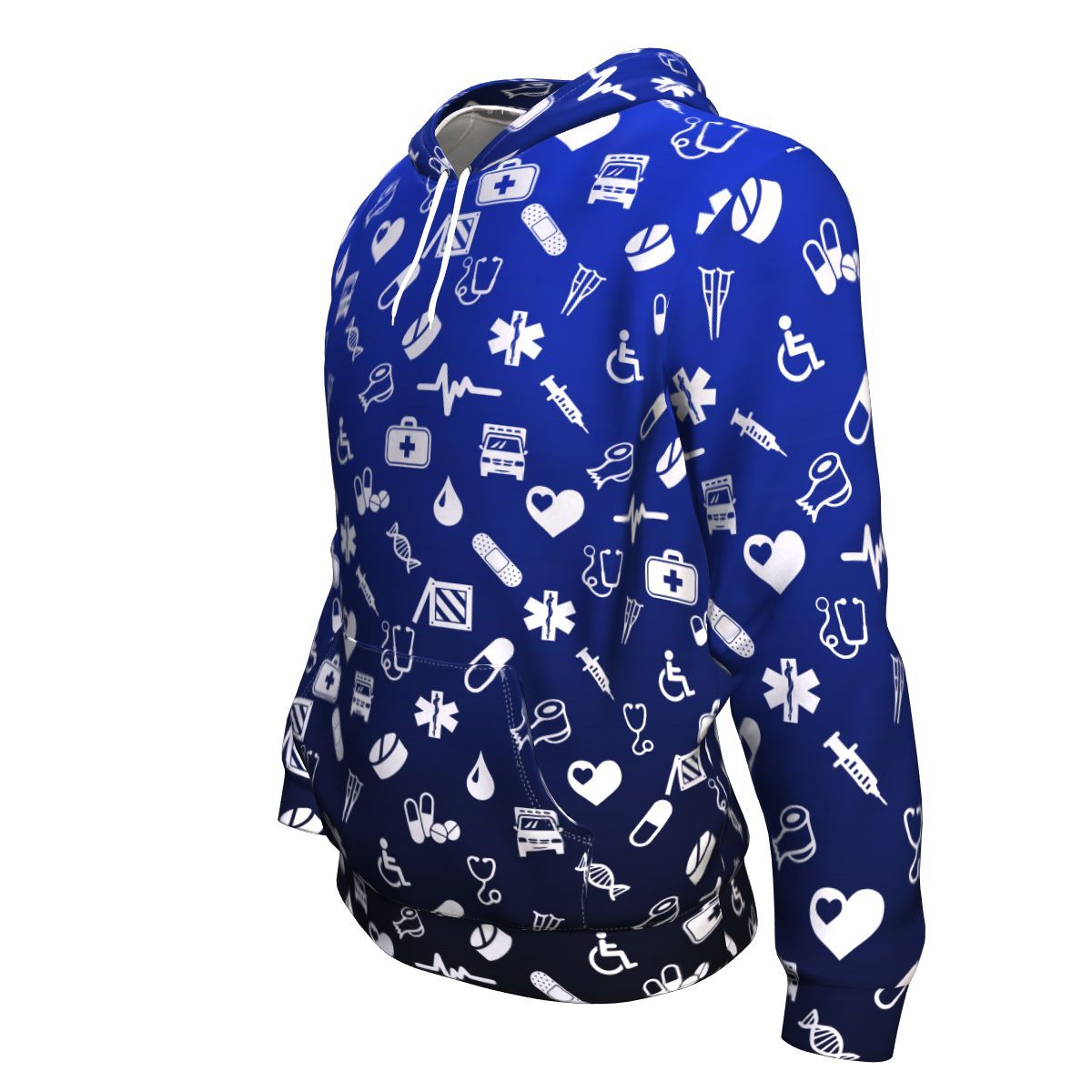 EMT/Paramedic Pattern Unisex Pullover Hoodie GearFrost